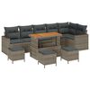 vidaXL Tuinbankenset met kussen 12 pcs Grijs poly rattan
