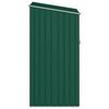 vidaXL Brandhoutschuur 245x98x159 cm gegalvaniseerd staal groen