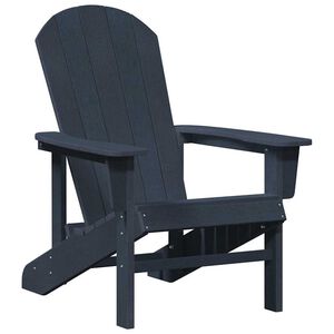 vidaXL Adirondack-stoel Marineblauw HDPE