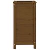vidaXL Plantenbak 40x40x78 cm massief grenenhout honingbruin