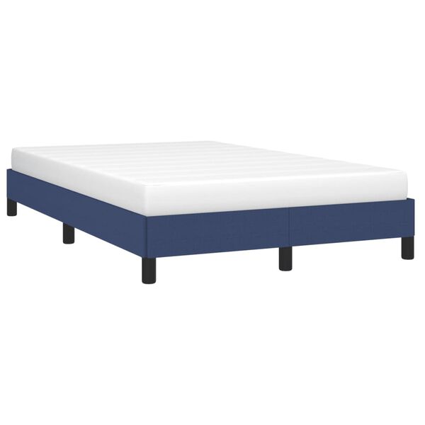vidaXL Bedframe zonder matras 120x200 cm stof blauw