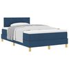 vidaXL Boxspringbed met matras met hoofdeinde Blauw 120 x 190 cm Stof