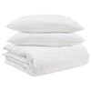 vidaXL Dekbed Set met kussen 3 st Wit Donsveertjes