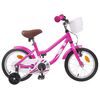 vidaXL Kinderfiets 14 Inch voor 3-5 jaar oud Donkerroze