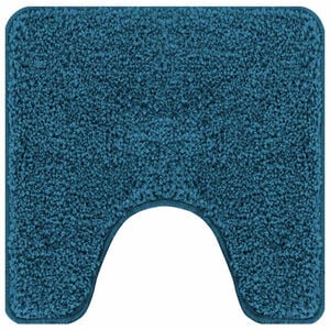 vidaXL Antislip Badmat met Toilet Cut Blauw 50 x 50 cm PP