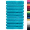 vidaXL Handdoeken SOLUND 10 st 600 g/m² 100x200 cm turquoise