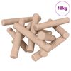 vidaXL Houten Dowels 24000 st Bruin Massief hout