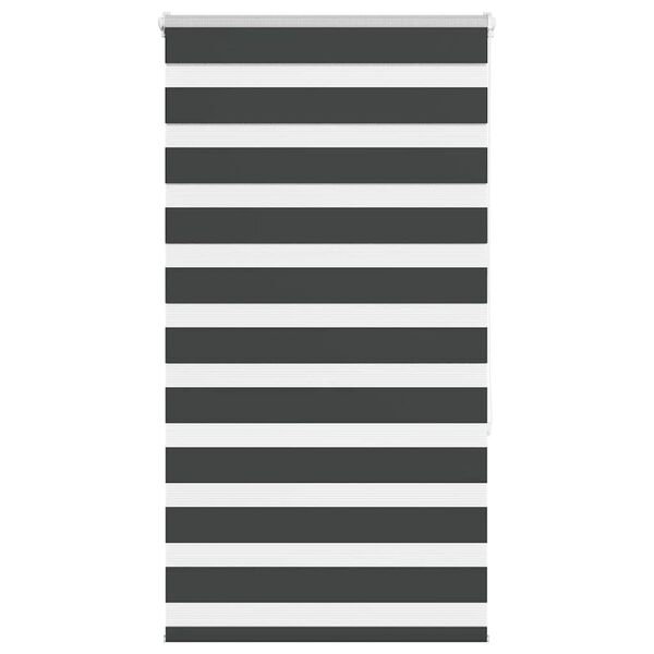 vidaXL Zebra rolgordijn 85x150 cm stofbreedte 80,9 cm zwart