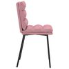vidaXL Eetkamerstoelen 4 st fluweel roze