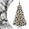 vidaXL Kunstkerstboom met kerstbal 180 cm 300 LED's Warmwit