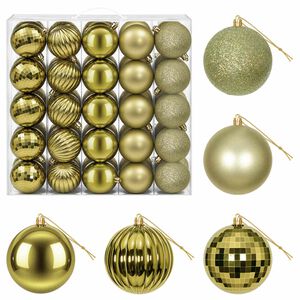 vidaXL Kerstballen set 50 st Lichtgroen 8 cm Polystyreen