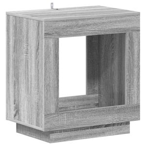 vidaXL Bijzettafel Grijs sonoma 60 x 40 x 65 cm Bewerkt hout