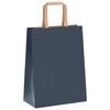 vidaXL Papieren zakken 250 st met hengsels 21x11x28 cm blauw