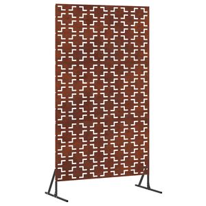 vidaXL Privacyscherm 100 x 50 x 180 cm weervast staal Roestkleurig