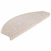 vidaXL Trapmatten 30 st 65x24x4 cm Taupe Halfrond Groot