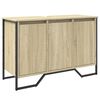vidaXL Wastafelkast 91x35x60 cm bewerkt hout sonoma eikenkleurig