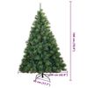 vidaXL Kunstkerstboom met 300 LED met standaard Groen 180 cm PE en PVC