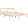 vidaXL Bedframe met hoofdbord massief hout