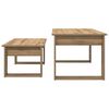 vidaXL Koffietafel Set 2 pcs Artisan Eiken Bewerkt hout