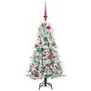 vidaXL Kunstmatige Inklapbare Kerstboom Wit 120 cm PE en PVC