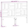 vidaXL Hoofdbord 135 cm massief grenenhout wasbruin