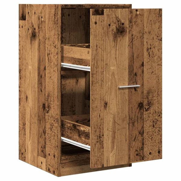 vidaXL Apothekerskast 40x41x77,5 cm bewerkt hout oud houtkleurig