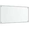 vidaXL Spatschermen keuken 2 st 80x60 cm gehard glas transparant
