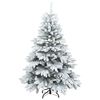 vidaXL Kunstkerstboom met 150 LED met standaard Wit 150 cm PE en PVC