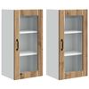 vidaXL Keukenkast 2 pcs Artisan Eiken 40 x 31 x 80 cm Bewerkt hout