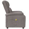 vidaXL Massagestoel stof taupe