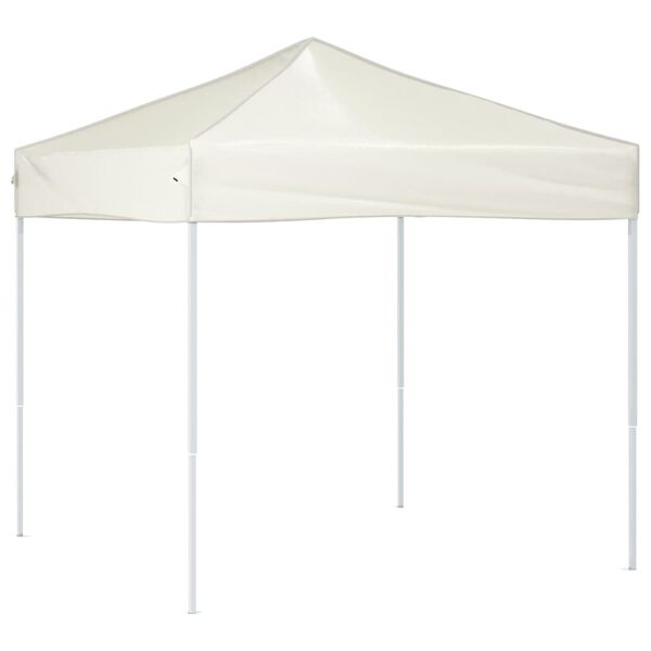 vidaXL Partytent inklapbaar 2x2 m crèmekleurig