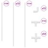 vidaXL PVC Pijp 29 pcs Wit PP en PE