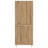 vidaXL Highboard Artisan Eiken 69,5 x 34 x 180 cm Bewerkt hout