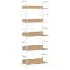 vidaXL Boekenkast 5 schappen 60x27,6x158,5 cm bewerkt hout eikenkleur