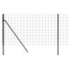 vidaXL Draadgaashek 1,1x10 m gegalvaniseerd staal antracietkleurig