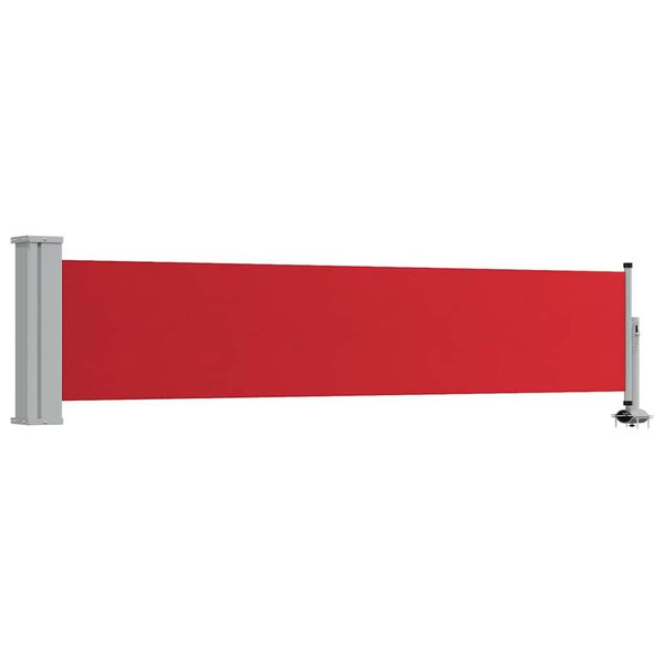 vidaXL Tuinscherm uittrekbaar 60x300 cm rood
