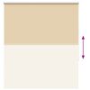 vidaXL Rolgordijn verduisterend 135x130 cm stofbreedte 131,6 cm beige