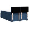 vidaXL Boxspring met matras stof blauw 140x190 cm