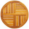 vidaXL Tafelblad rond &Oslash; 50x2 cm massief acaciahout