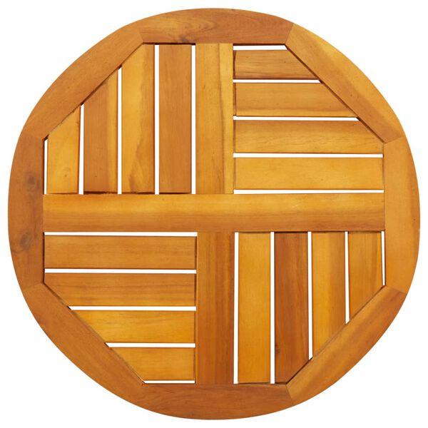 vidaXL Tafelblad rond &Oslash; 50x2 cm massief acaciahout