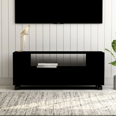 vidaXL Tv-meubel 120x35x48 cm bewerkt hout zwart