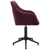 vidaXL Eetkamerstoelen draaibaar 4 st stof paars