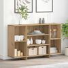 vidaXL Dressoir Artisan Eiken 120 x 30 x 75 cm Bewerkt hout