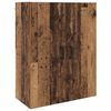 vidaXL Highboard met lade Oud Hout 69,5 x 34 x 180 cm Bewerkt hout