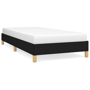 vidaXL Bedframe zonder matras 90x200 cm stof zwart