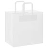 vidaXL Papieren zakken 50 st met hengsels 26x17x25 cm wit