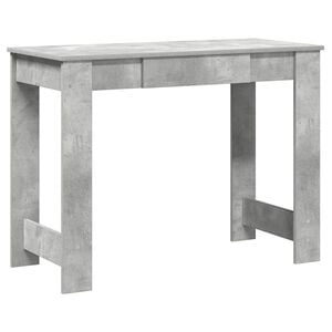 vidaXL Bureau 100x45x75 cm bewerkt hout betongrijs