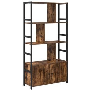vidaXL Boekenkast 80 x 30 x 155,5 cm Bewerkt hout Gerookt eiken