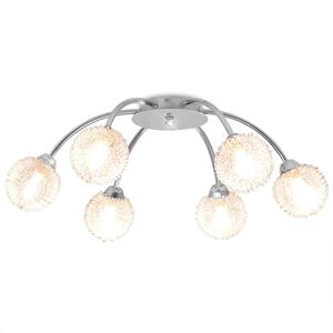 vidaXL Plafondlamp met 6 LED-lampen G9 240 W
