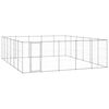 vidaXL Hondenkennel 36,3 m&sup2; gegalvaniseerd staal